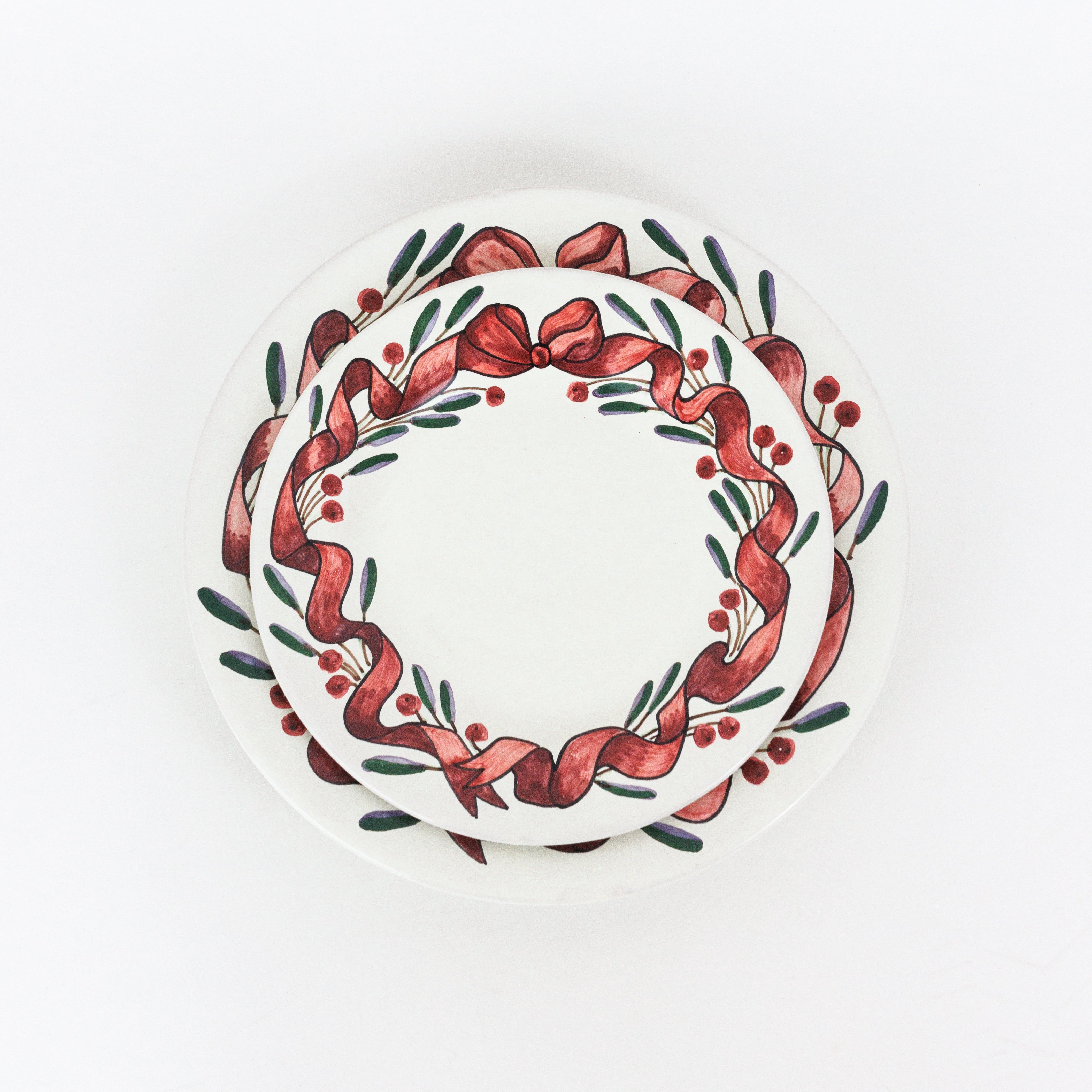 Olive & Ribbon Plates