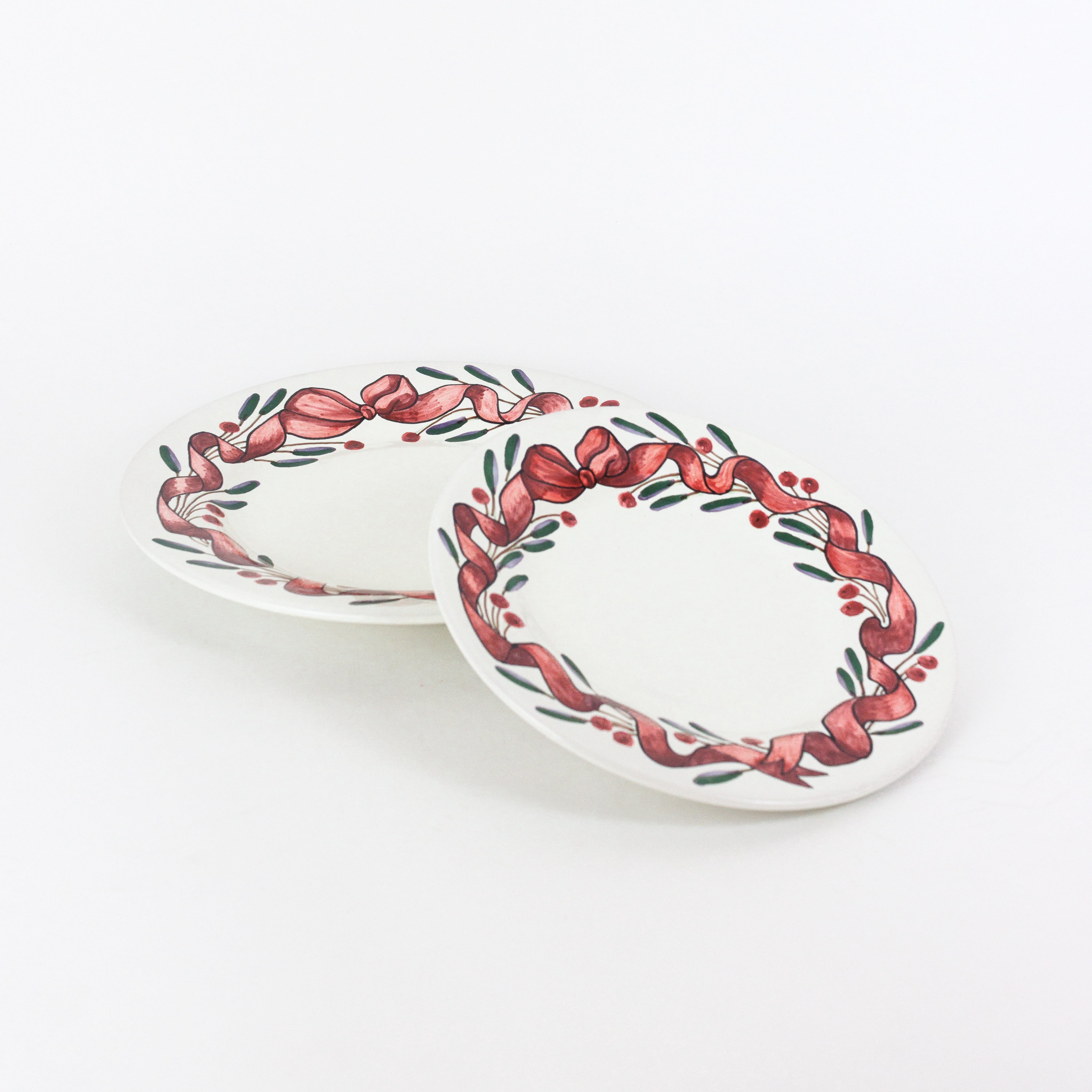 Olive & Ribbon Plates