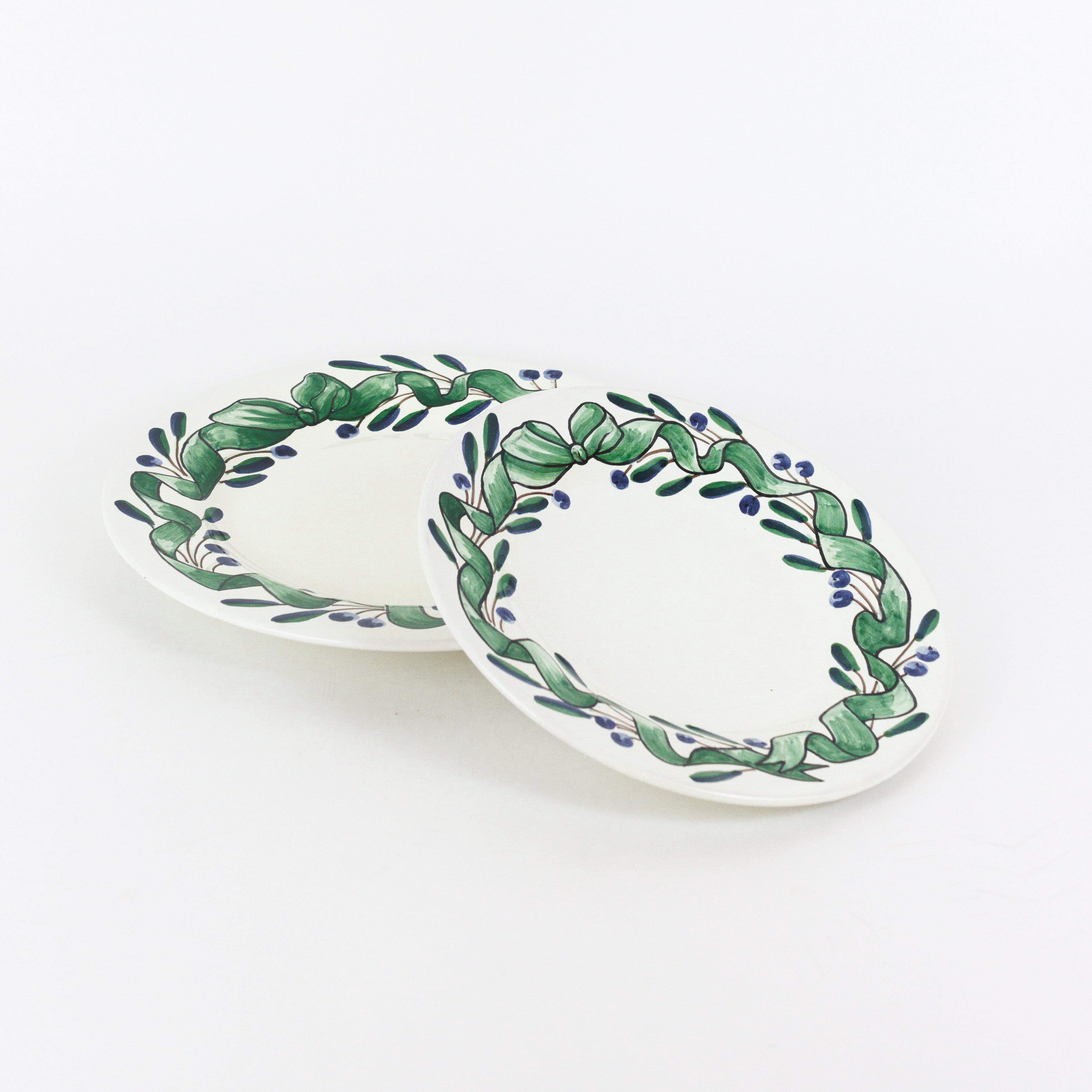 Olive & Ribbon Plates