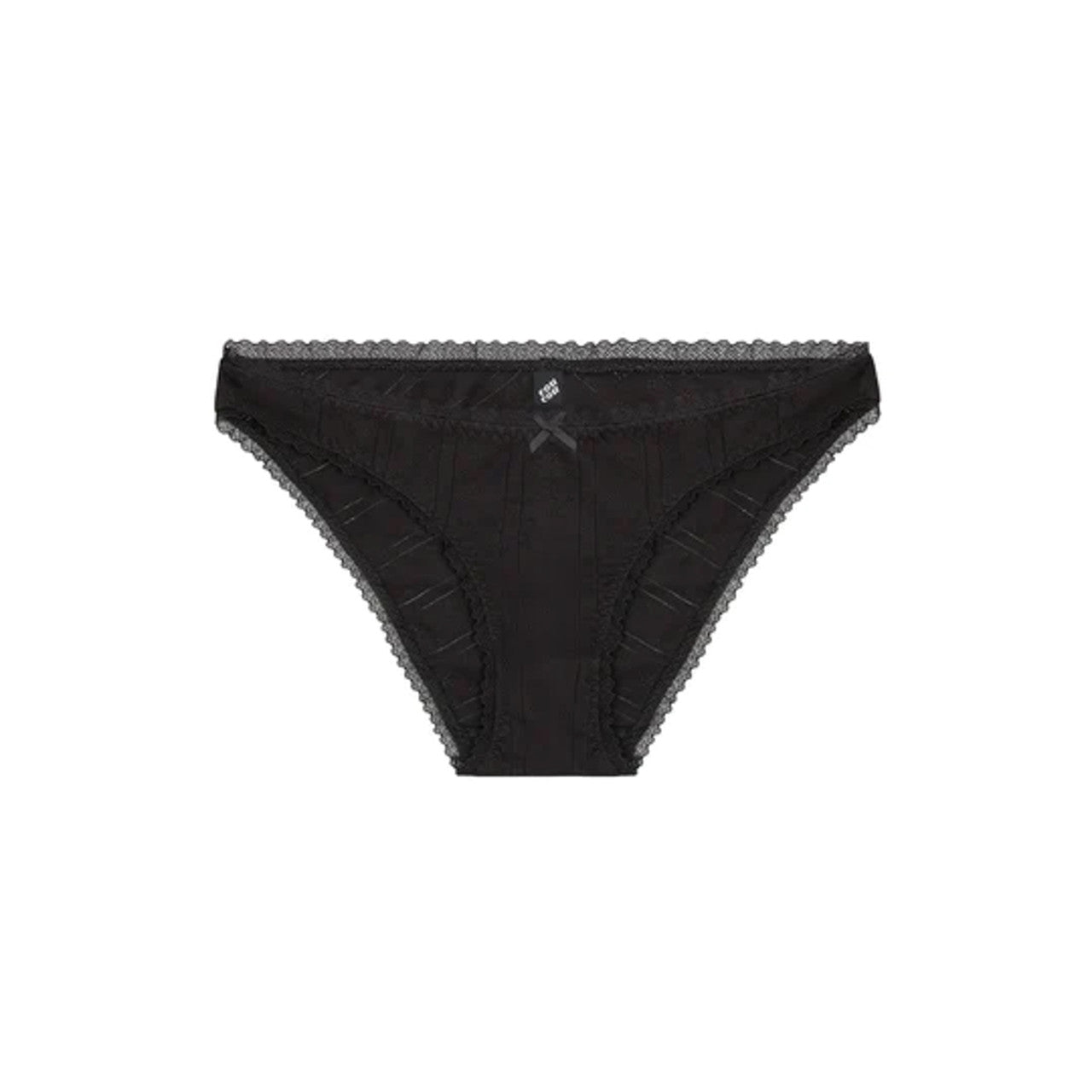 Cou Cou Black Low-Rise Underwear