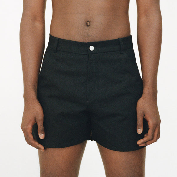 Deep-Pocket Work Shorts, Black – Salter House