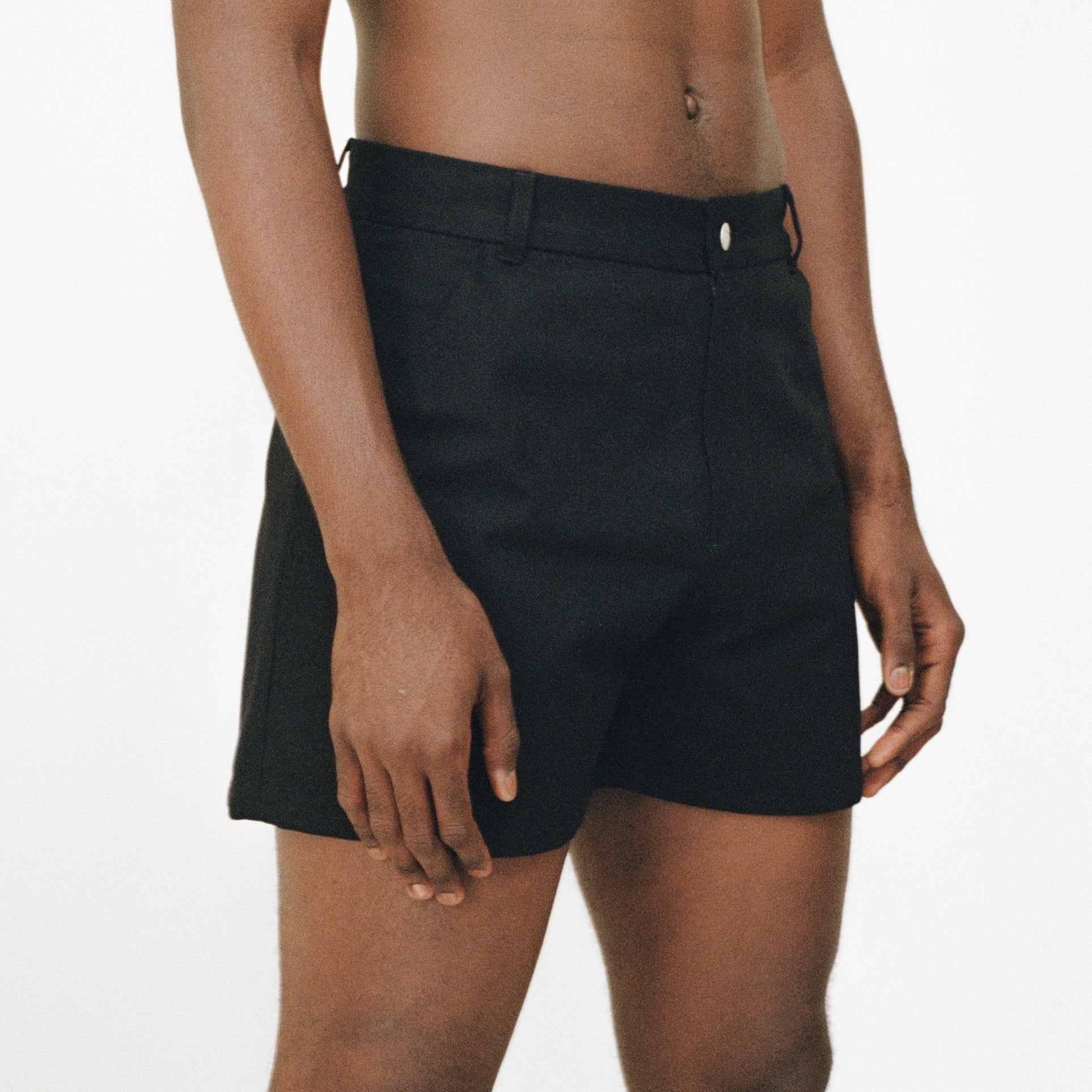 Black Deep-Pocket Work Shorts