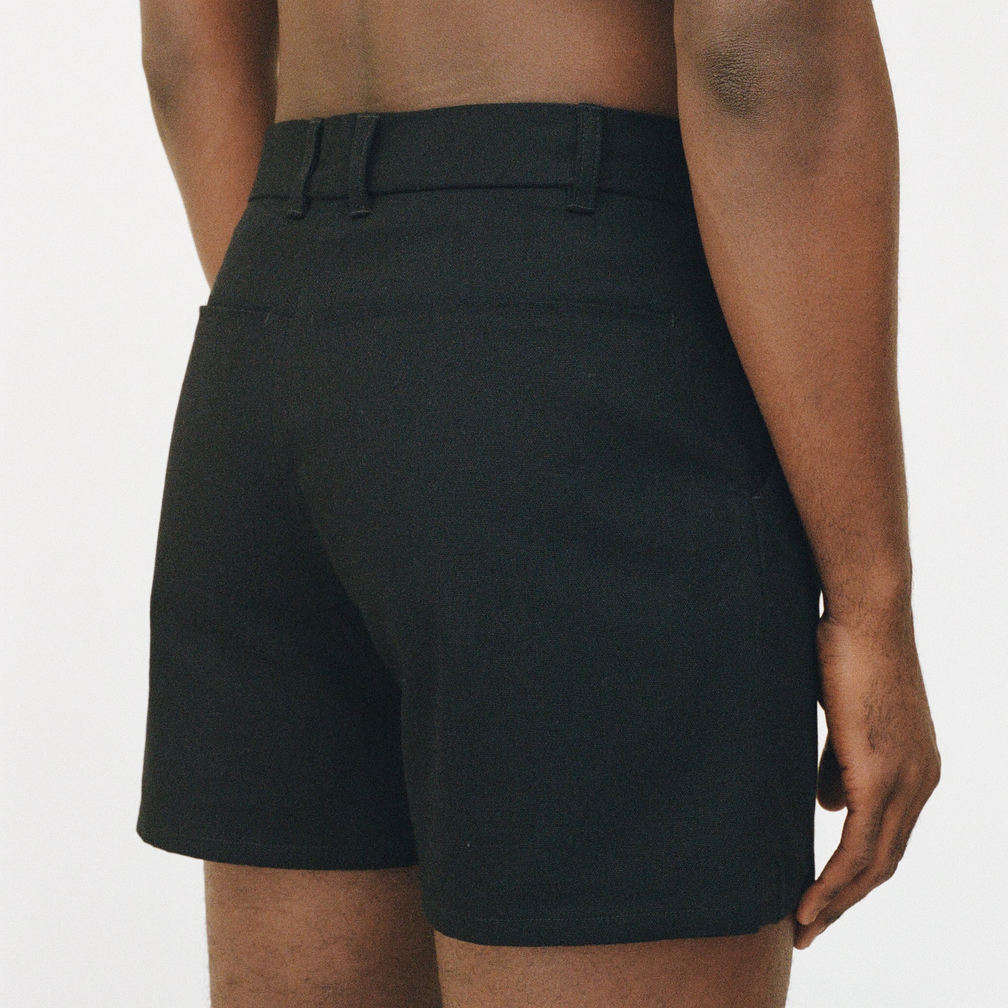 Black Deep-Pocket Work Shorts