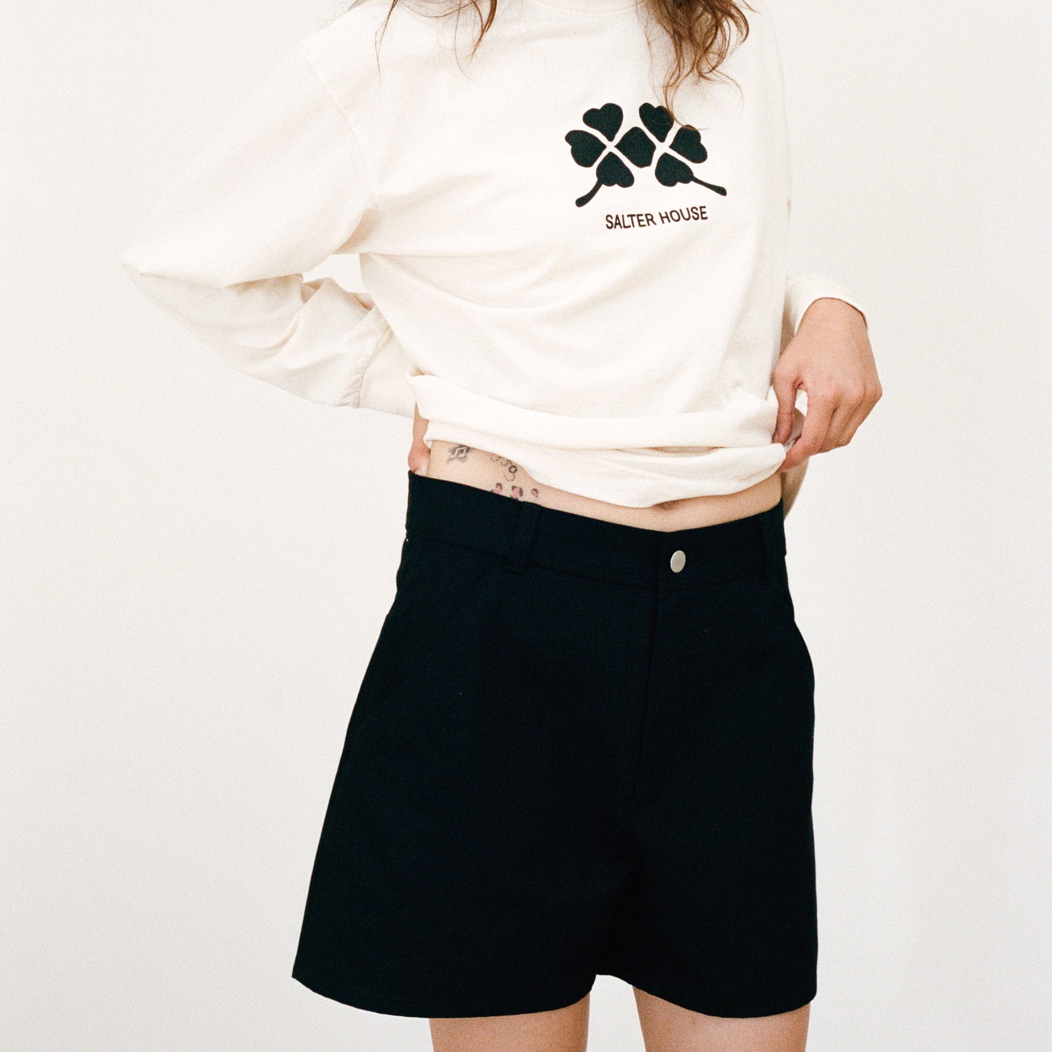 Black Deep-Pocket Work Shorts