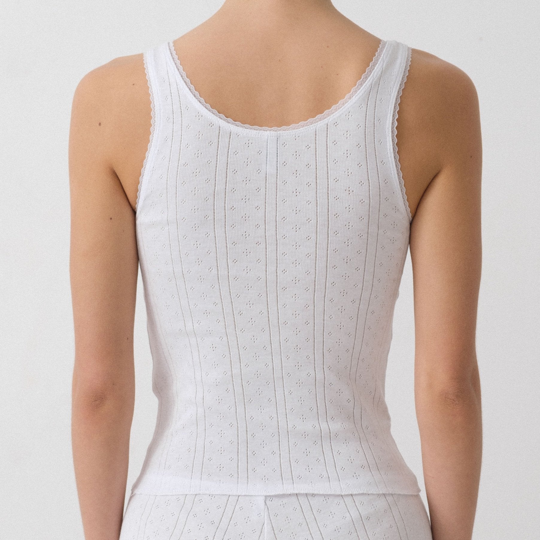 Cou Cou White Scoop Tank