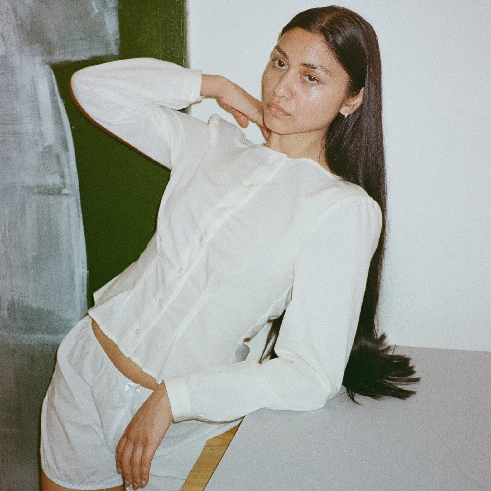 Topstitch Shirt, Batiste