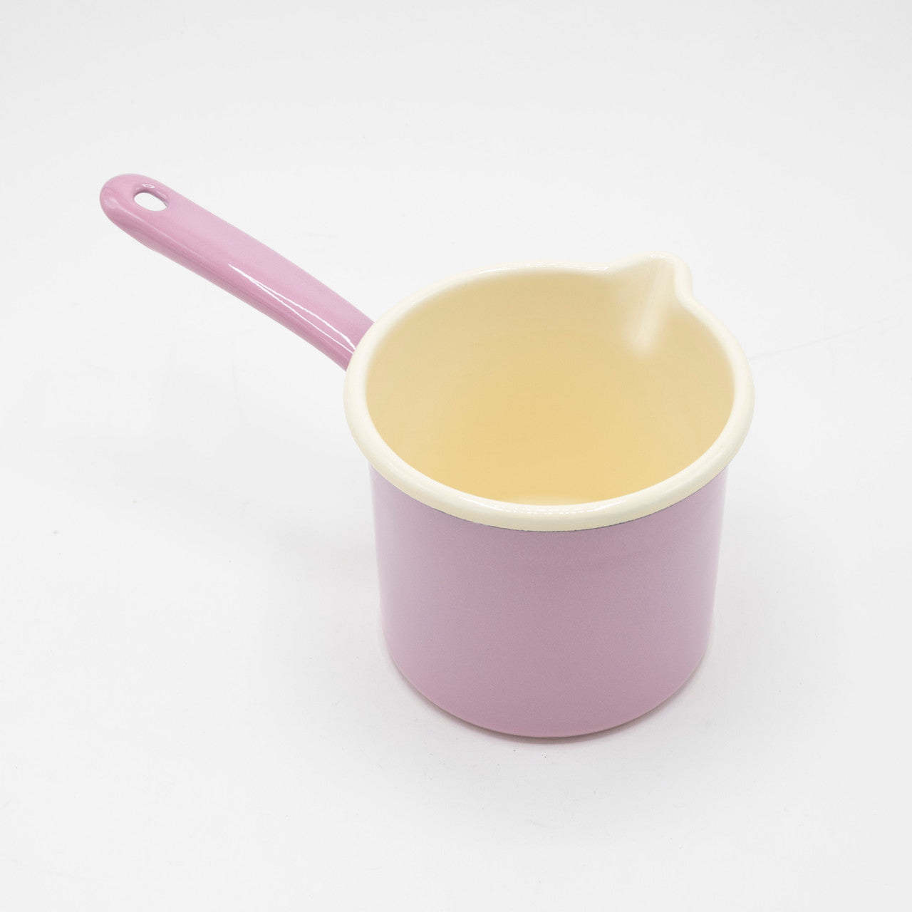 Pink Enamel Milkpan