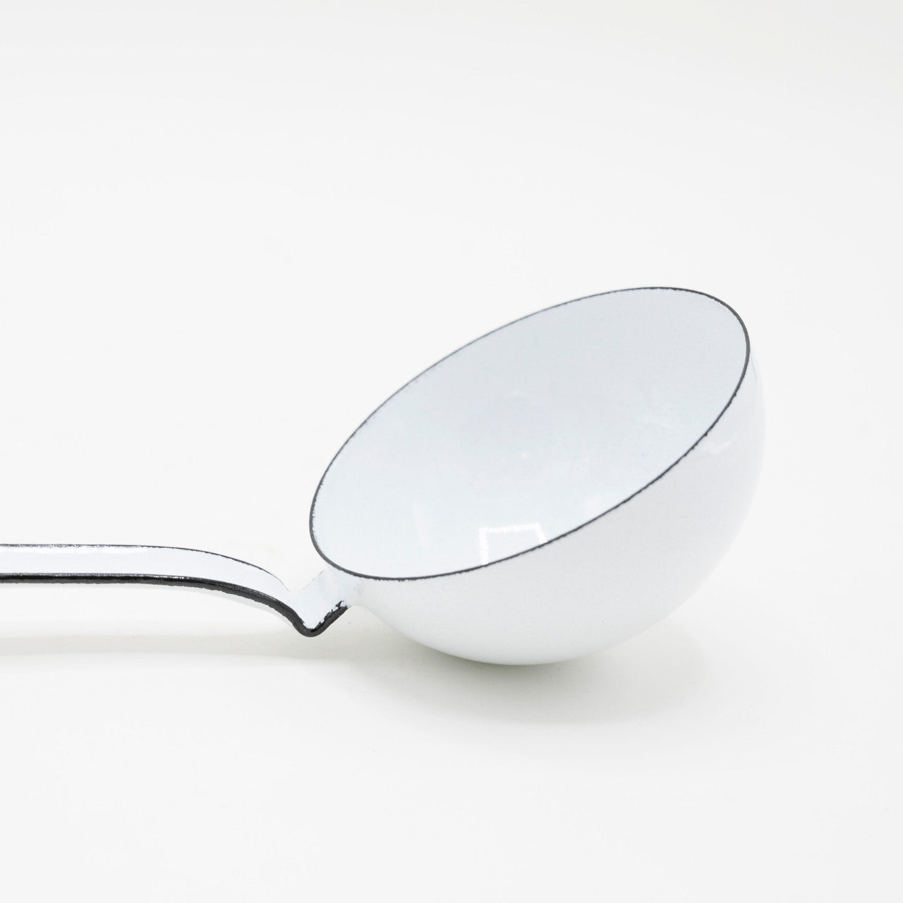 White Enamel Ladle