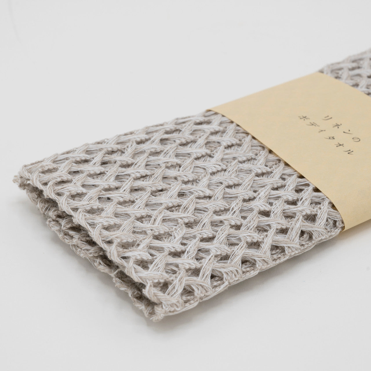 Light Grey Linen Body Towel