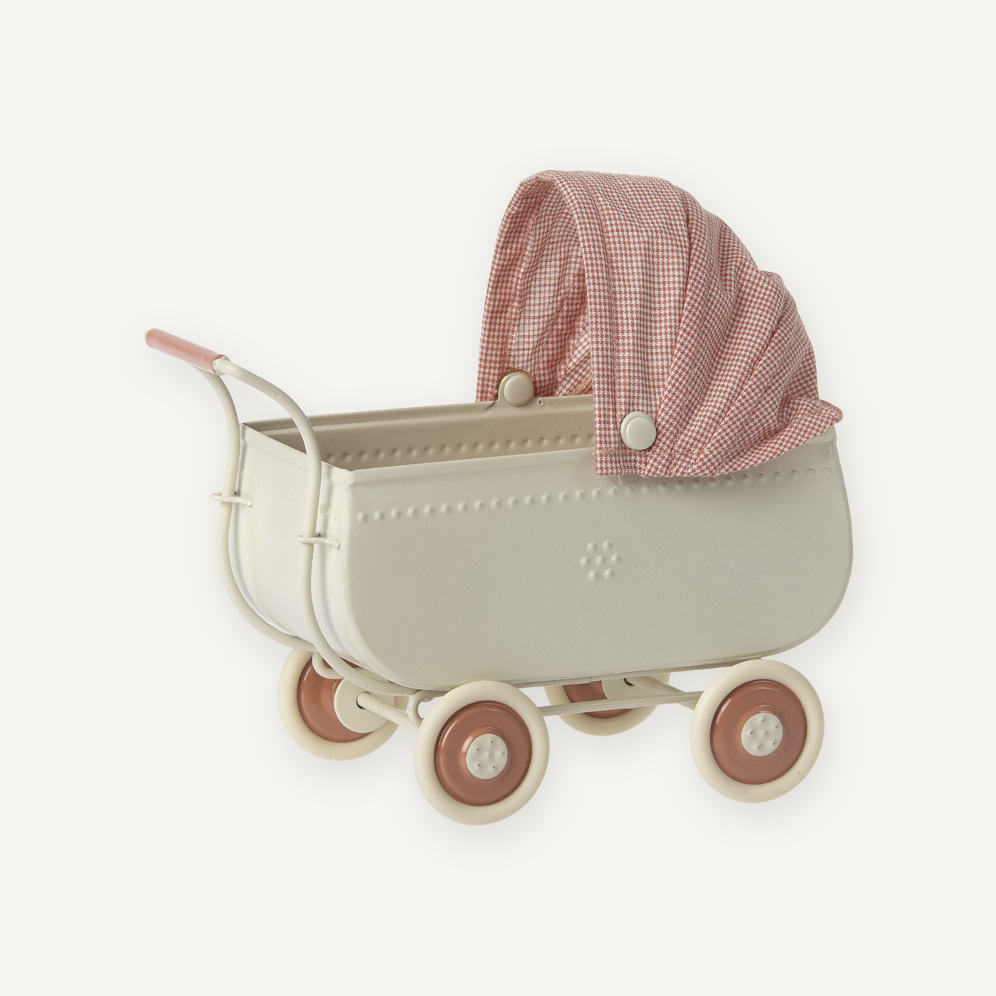 Maileg Micro Stroller Pram - Coral