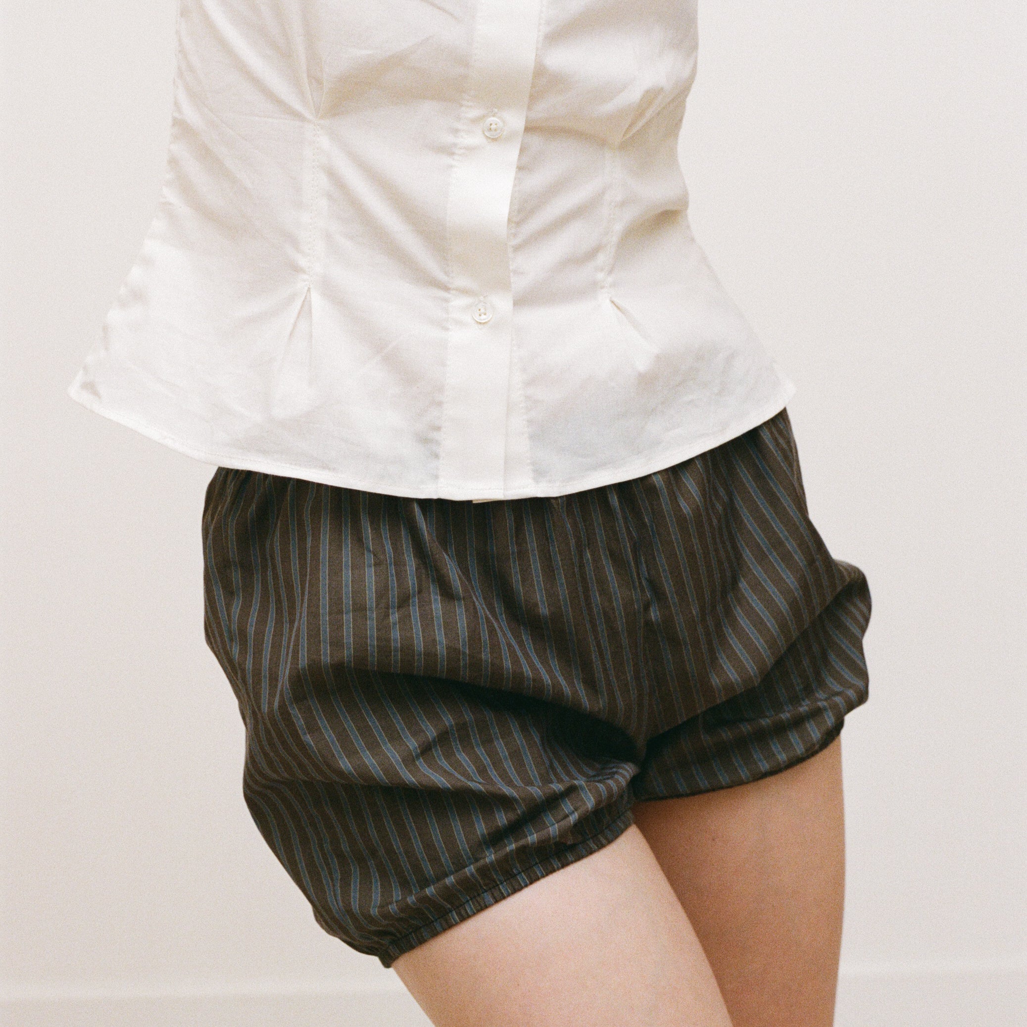 Striped Mini Bloomer Shorts