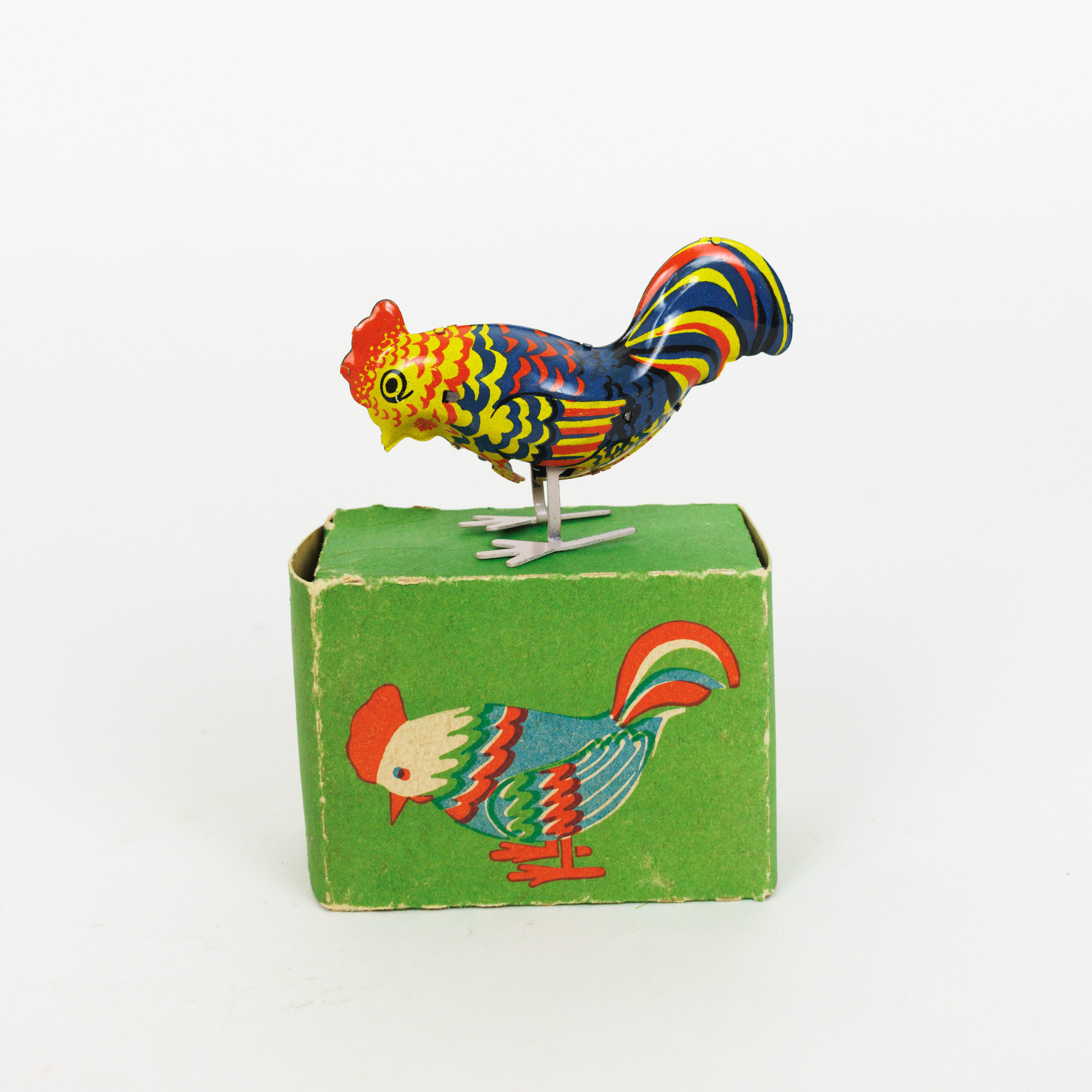 Antique Pecking Rooster