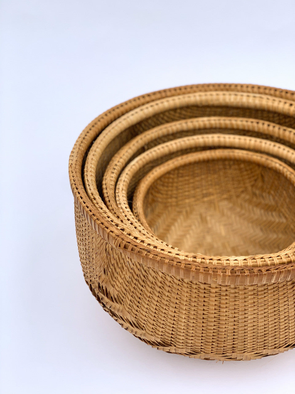 Smoked Bamboo Bowl Basket