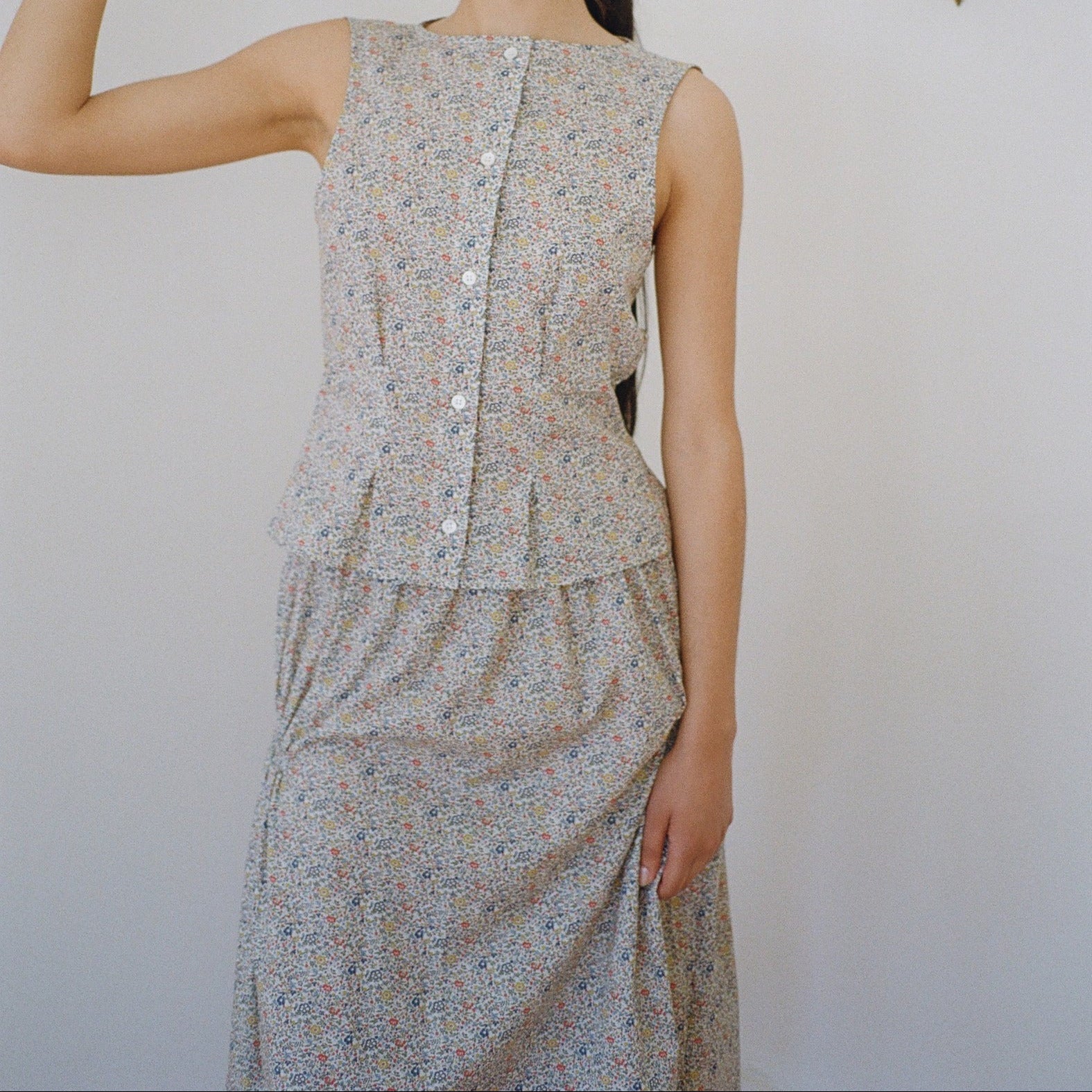 Smocked Skirt, Liberty Floral