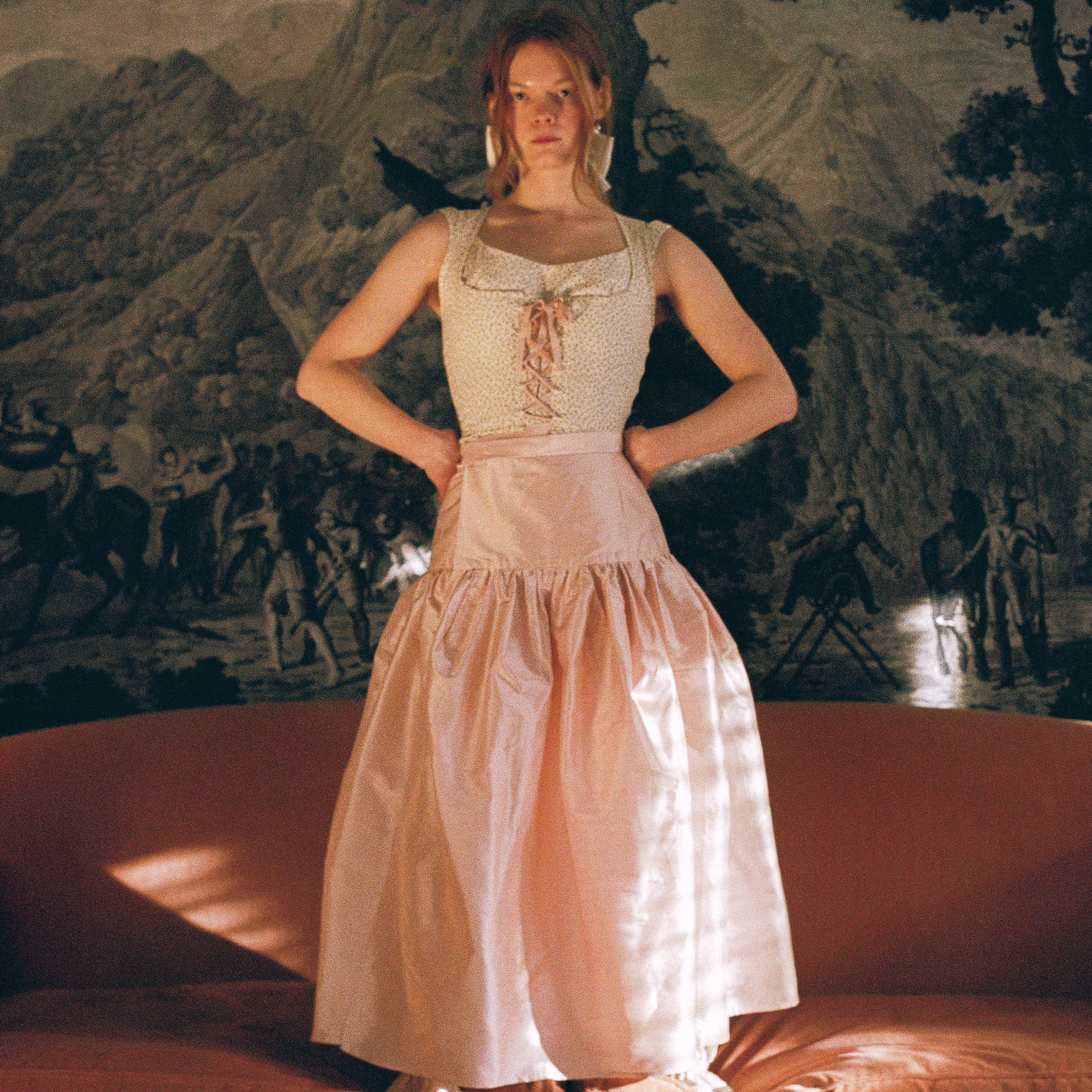 Petal Silk Wrap Skirt