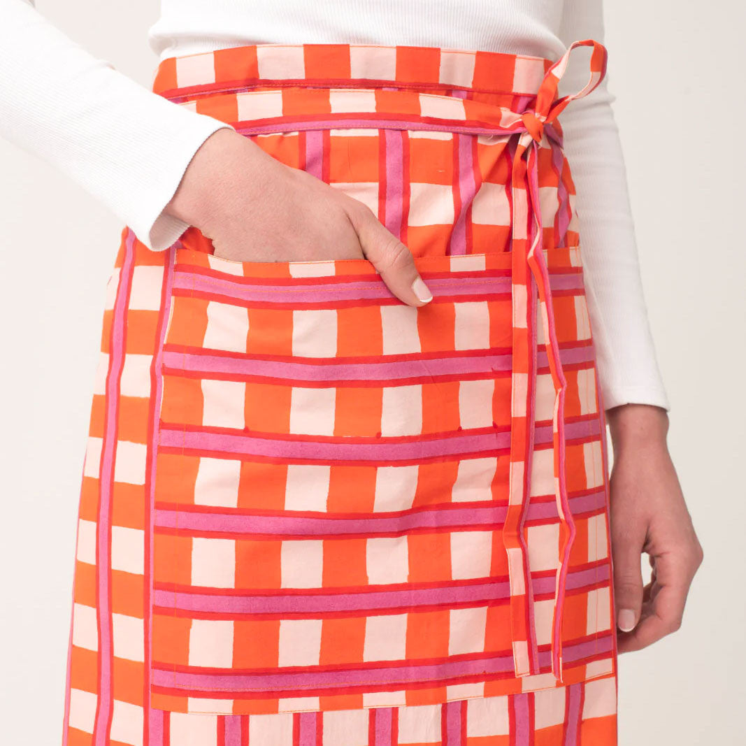 TABLE Block Print Apron